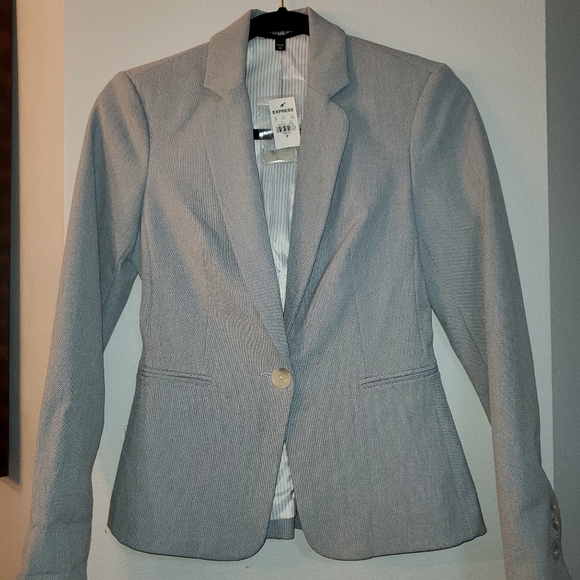 NWT Express Blazer Blue size 00 - Picture 1 of 3